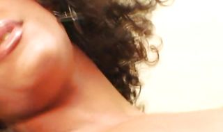 Elegant brunette shemale gets sodomized well