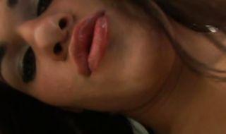 Mischievous latin brunette Emily Weickert enjoys a firm meat member deep up her booty