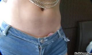 Worshipped latina tgirl got a fat sausage up his tight booty and enjoyed while he was getting fucked