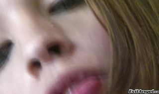 Worshipped latina tgirl got a fat sausage up his tight booty and enjoyed while he was getting fucked