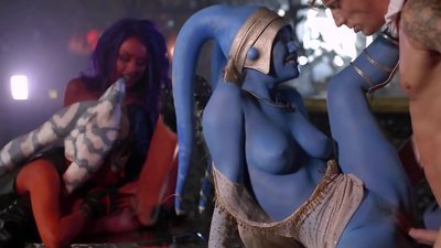 Cosplay is boring, Those babes are now during and they need some hard shagging. Those two studs will keep their holes occupied, and luckily someone