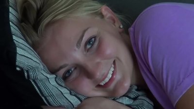 After her teen guy realized that that babe was secretly using his camera to record lubricious videos, he turned it around on this teen and got her to