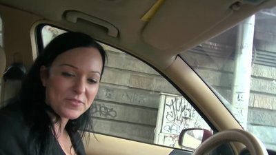 The offer is simple: He'll pay her if this babe assents to give him a oral-stimulation in her car. The hotty takes the cash and they park in a public