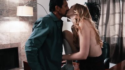 Student in birthday suit Alexa Grace plays lecherous games with athletic Dean Tommy Gunn. So his panties are taken down and appetizing muff of slut is