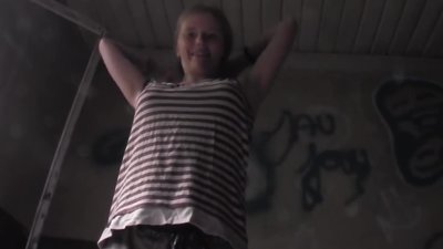 The absolutely natural blonde is totally in nature's garb and in the centre of masturbating. After becoming fully aroused she will go down on her