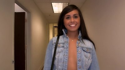 This Latin honey babe is dead-set on becoming the next big porn star, and we have to watch her beginning that journey. After her interview and getting